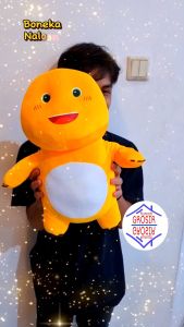 (Rumah Grosir) Boneka Nailong Naloong Dino Kuning Plush Yellow Dinosaurus Gemoy
