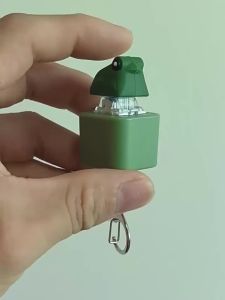 Rechargeable Squeeze Stress Relief Toy Cute Frog Keychain Pendant With Sound Portable Decompression Artifact Gift For Friends