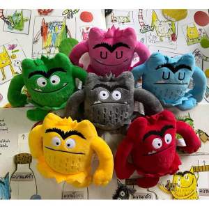 The colour monster emotion plush dooll ชุดตุ๊กตามอนสเตอร์พร็อพประกอบกิจกรรมนิทานมอารมณ์นี้สีอะไร - Sensory Play by KT