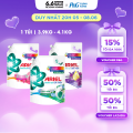 Nước Giặt Cửa Trên ARIEL Ngăn Lem Màu, Quần Áo Siêu Thơm Hương Sạch Sâu Nắng Mai/ Downy Hương Nước Hoa/ Downy Oải Hương Túi 4.1KG/ 3.9KG. 