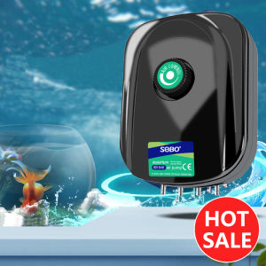 High Power 4w 8w 12w Fish Tank Oxygen Air Pump Fish Aquarium Air Compressor Adjustable Air Flow Oxygen Pump for Fish 220V-240V