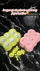 FYHL0789 Cetakan Es Krim Karakter Anak 6 Lubang Food Grade Cetakan Jelly Karakter