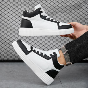 ORNGMALL Men‘s Casual Sneakers Breathable Hight-Cut Skate Shoes Lightweight Non-Slip Comfortable Sports Running Walking Shoes for Men 36-45