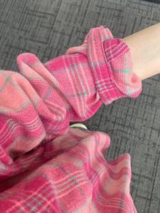 Áo Sơ Mi Kẻ Caro Phong Cách Mỹ Rộng Rãi Dài Tay Cổ Polo Cotton Thoải Mái Thường Ngày Cho Nữ Đi Làm