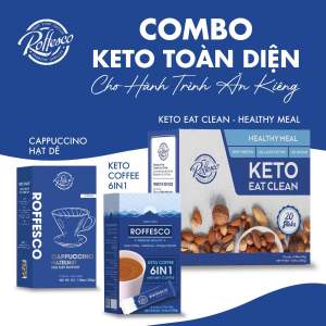 Combo 3 Bữa Ăn Lành Mạnh - Cà Phê Sữa 6 in 1 - Cappuccino Vị Hạt Dẻ ROFFESCO