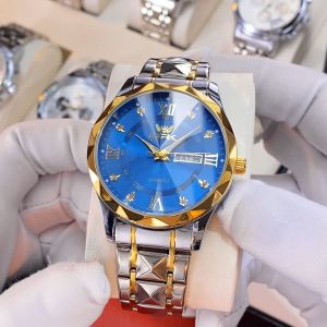 【Kirim kacamata hitam】OPK Jam Tangan Pria Dewasa 2025 Anti Air Original Asli Import Terbaru Men Watch Stainless Steel Santai