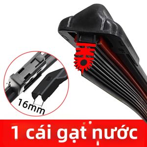PINMOAP 11 Lớp Lưỡi Gạt Nước Ô Tô Bằng Cao Su Tự Nhiên Dải Gạt Nước Kính Chắn Gió Có Độ Ồn Thấp Cho Kính Chắn Gió 14-26 Inch Vị Trí Phía Trước