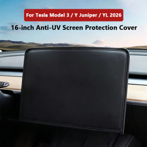 16-inch Center Console Screen Protection Cover For Tesla Model 3 / Y / YL 2026 Anti-UV Sunshade Navigation Display Dust Case