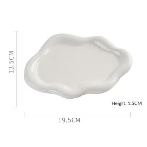 Simple Jewelry Storage Tray Creative Cloud Shapes Electroplated Jewelry Earrings Ring Display Desktop Dish For Women