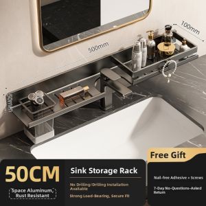 youqin | Bathroom Vanity Wall Mounted No Drilling Shelf