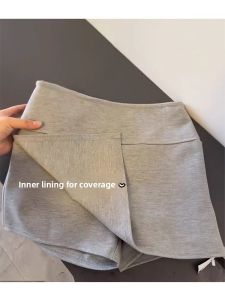 Slim Fit Sporty Mini Skirt Pants Yoga Casual American Style Thin High Waist Short Skirt High Quality Womens Fashion