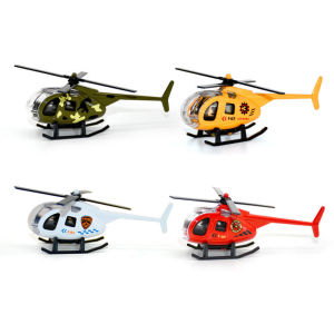4pcs/set Helicopter Alloy Aircraft Model Childrens Toys Military Ornaments Boy Toys