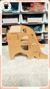 🪵 บันไดไม้สำหรับสัตว์เลี้ยง 3 ขั้น บันไดแมว สำหรับแมวเด็ก แมวขาสั้น บันไดสัตว์เลี้ยง 🐱🐶