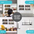 2 Chiếc Kim Loại Treo Tường Giá Đựng Gia Vị Tổ Chức-Nhà Bếp Gia Vị Bảo Quản Bình Đựng Tủ Kệ Để Quản Lý Gia Vị Hiệu Quả. 