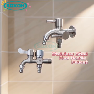 SOXON Shower Set 304 Stainless Steel With Faucet 4 in 1 Stainless Steel Shower Head Hose Bracket Shower Set For Bathroom Shower High Pressure Bathroom Shower Set