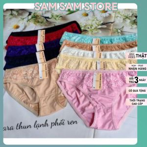Quần Lót Nữ. Quần Lót Mara Thun Lạnh Phối Ren thương hiệu Mara chất thun lạnh dày dặn mà rất mát mẻ hàng đủ size