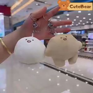 Móc khóa thú bông móc khóa bạch tuộc bánh bao ngộ nghĩnh đáng yêu dùng làm móc khóa treo balo túi xách CB21