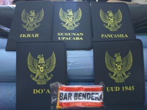 map upacara sablon + selempang upacara tiap tiap petugas