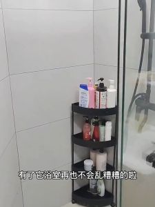 ชั้นวางของเข้ามุม 4 ชั้นวางของในห้องน้ำ อเนกประสงค์ ชั้นวางของรถเข็น คุณภาพ แข็งแรง มากคะ เก็บของใช้ในห้องน้ำ กันน้ำกันขึ้นรา ประหยัดพื้นที่