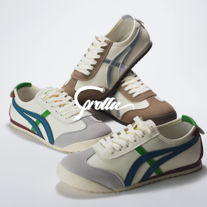 【รองเท้าคู่รัก】Corolla Mexic 66 รองเท้าผ้าใบลำลองส้นแบน ใส่ได้ทุกเพศ วัสดุหนังพียู กันน้ำ พื้นซึมซับแรงกระแทก ลดกลิ่นอับ