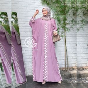 Soleha Kaftan Modern Wanita Kekinia Rayon Tebal Busui Bumil Nyaman