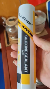 300ML SUNRISE Silicone Sealant - Waterproof Clear & White Adhesive for Home & DIY Projects