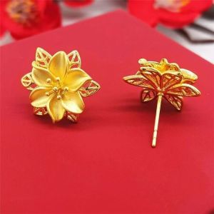 Fashionable Ethnic Style Flower Tassel Earrings Womens Sweet All-Match Non-Rust Colorful Long Lasting Allergy Free Ear Jewelry