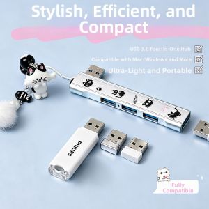 mengto studio | Cute and Stylish USB 3.0 Expander Type C Hub Multi-Port Adapter 4-in-1