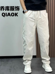 American Retro Loose Straight Leg Casual Pants Mens Spring New Style Wide Leg Pants Versatile Slimming Long Pants