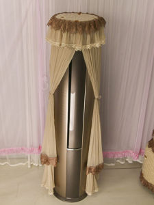 Living Room Air Conditioner Cover Full Mesh Curtain Style Dustproof Protector round Cylinder Design GeLi Cabinet Type Fabric