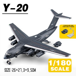 LEO 1:180 Y-20 Transport Aircraft Diecast Model Car Alloy Cars Toys Collection Gift For Kids Boy Girl