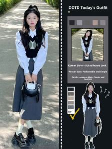 PEIZIXUAN | Layered Knitted Vest for Spring
