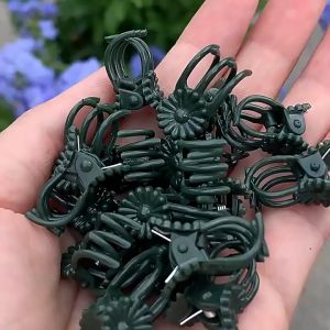 100Pcs Klip Penjepit Tangkai Bunga Anggrek Hijau Jepitan tanaman Pengikat Tangkai Anggrek Tanaman Hias Orchid Clip Support
