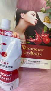 Nhuộm đen phủ bạc NEW KAFEN VICHICOO NHUỘM TÓC BAC CHERRY (HẠT VỠ) bền màu phủ bạc tốt an toàn