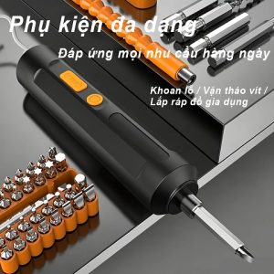 Tua vít điện sạc USB tuốc vít điện gia đình đa chức năng vặn vít khoan sửa chữa nhanh chóng