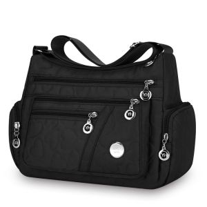 Túi Đeo Chéo Nylon Chống Thấm Nước Phong Cách Mới Đơn Giản Thời Trang Thường Ngày Cho Nữ Túi Đeo Vai Đa Năng Túi Xách Nữ