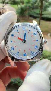 Heimdallr | Mens mechanical watch 36mm manual winding movement fashionable Bauhaus design couple gift
