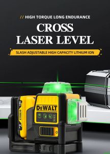 2025 DEWALT 3×360° Green Laser Level 12-Line Horizontal/Vertical Cross Line Outdoor/Indoor Construction Tool DW089LG