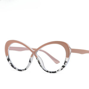 JN IMPRESSION New ins large frame anti-blue light glasses female network celebrity cross-border foreign trade glasses frame personalized round computer glasses