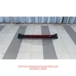 M0221 PROTON PERDANA SPOILER WITH LED FIBERGLASS SKIRT LIP BODYKIT (FIBERGLASS)