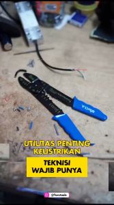 TORA Tang Kupas Kabel 9 Inch Gagang Biru - Crimping Tool Blue Handle