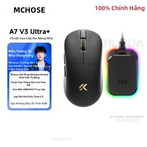 MCHOSE | Chuột Chơi Game Không Dây MCHOSE A7 V3 Ultra+ Tốc Độ Lấy Mẫu 8K 50000DPI Lớp Phủ Siêu Trượt Sạc Từ Tính Nhẹ Cho PC Laptop Máy Tính Để Bàn
