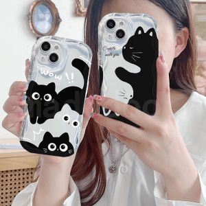 เคส Vivo V40 Y38 Y18 Y100 V30 Y03 Y17S Y78 Y27 Y27S Y36 Y22S Y22 V23 4กรัม Y35 Y21S V29E V29 Lite V27 V27E Pro V25 V25E 5กรัม Y11S V23E Y21T Y21A Y33S Y20 Y20I Y20S กรัมเคสโทรศัพท์นิ่มแบบใสแมวคู่ Y15 Y17 Y12 Y50 Y12S Y12A NY 115