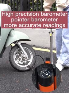 High Pressure Bike Air Pump Air Inflator Pump With Guage Air Pump Stainless steel Pump With Guage