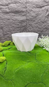 Bộ 02 Chậu Ruby 27x16cm Size Trung Màu Trắng Đẹp Trồng Hoa Kiểng