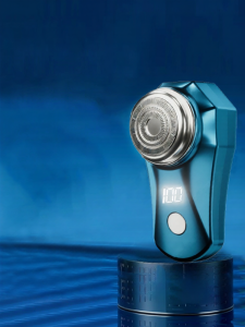 Mini Electric Shaver Portable Travel Washable Beard Trimmer Stainless Steel Single Blade Head Full Body Water Washable 180 Minutes Usage