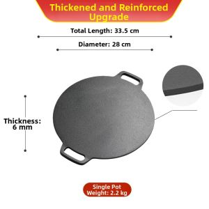 Non-coated Cast Iron Pan For Making Pancakes