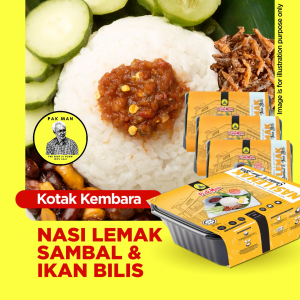 Travel Box Nasi Lemak Sambal & Ikan Bilis