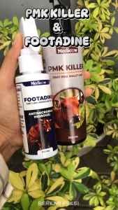 OBAT SPRAY PMK KILLER DAN FOOTADINE UNTUK MENGATASI VIRUS BERBAHAYA MULUT DAN KUKU KAKI SAPI KAMBING