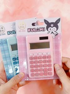 Cute Mini AD-777 Sanrio Kuromi Kulami Portable Calculator Solar Powered Kalkulator